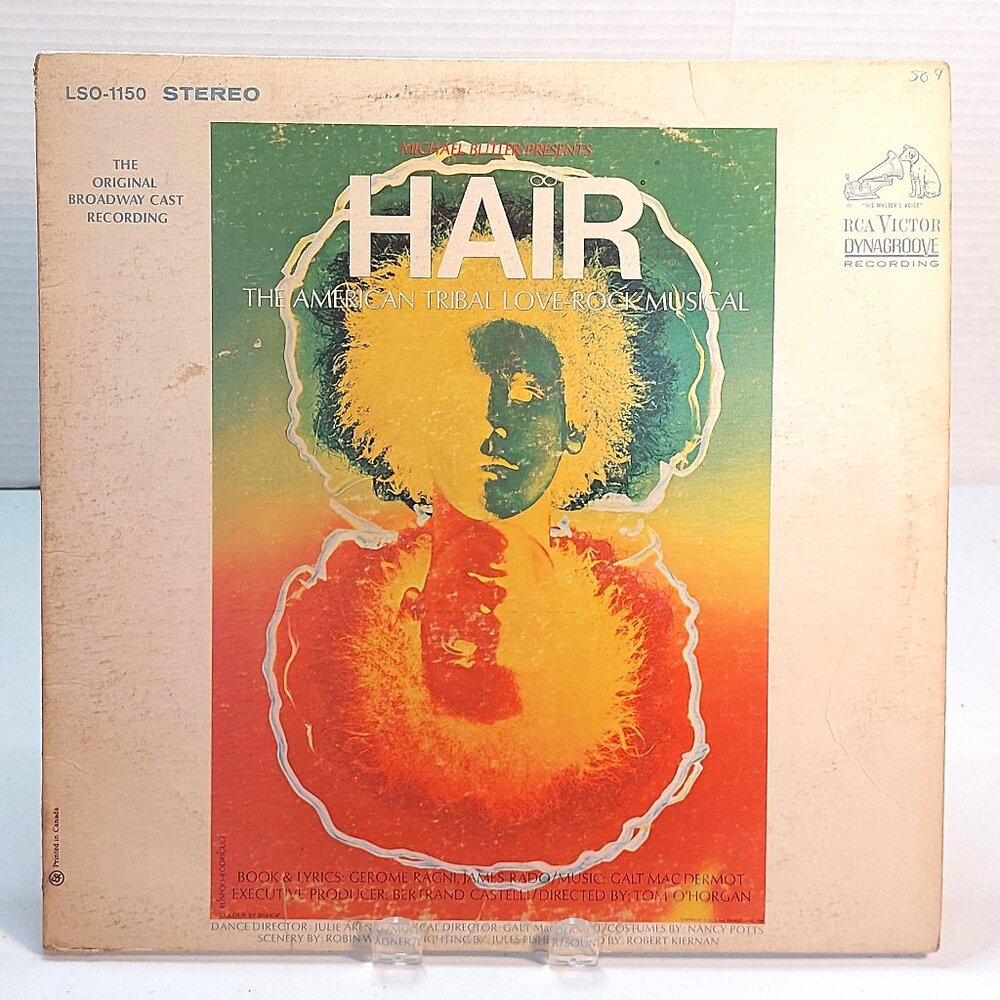 HAIR ~ Original Broadway Cast Recording (Vinyl Double LP, 1968)